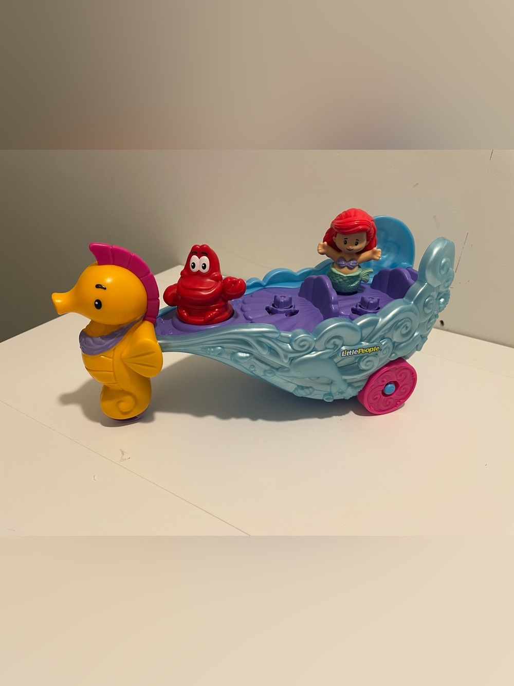 Fisher Price Brand Little People Little Mermaid Musical Carriage & Ariel Doll